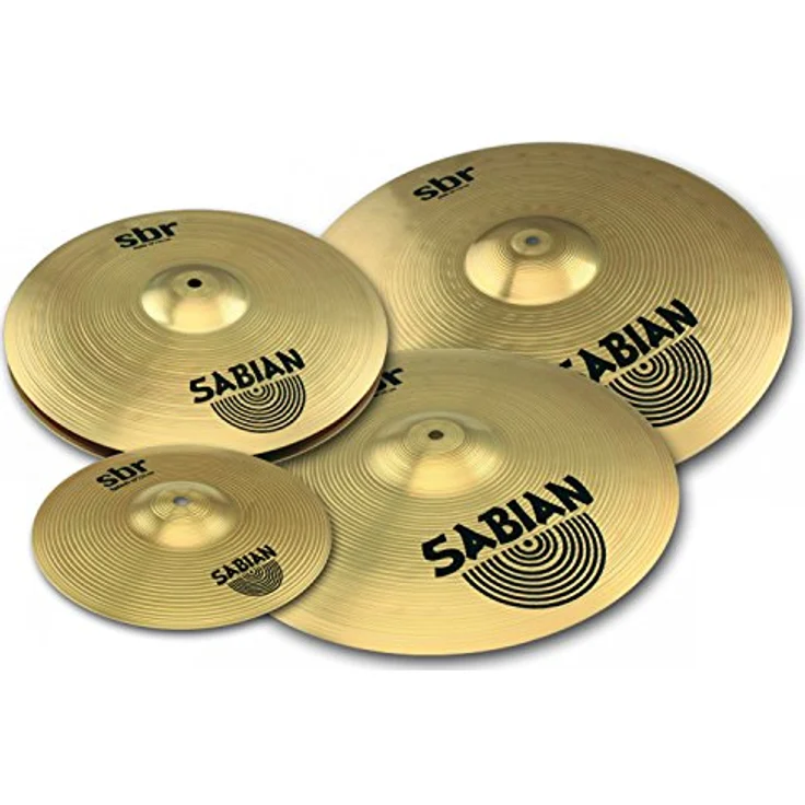 Sabian SBR Promotional Set, Schlagzeugbecken aus Pure Brass mit Einjahresgarantie – Bild 3