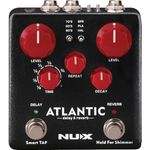 Nux Atlantic Delay & Reverb, Effektpedal mit 3 Delay- und 3 Reverb-Modi, USB-Port für Firmware-Updates, schwarz