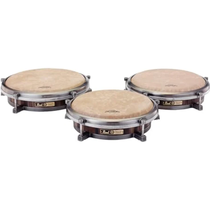 Pearl 11 3/4" Travel Conga PTC-1175N/510, kompakte Conga mit massivem Holzkessel aus Thai Oak und Remo Fiberskyn 3 Fell, inkl. Stimmschlüssel – Bild 2