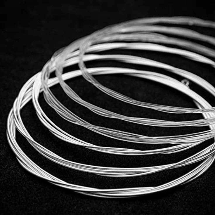 World Rhythm TIGER Gitarrensaiten für Klassikgitarre, normale Spannung, Nylonsaiten, Ersatz-Stahl, inklusive extra High E Saite, einfarbiges Nylon G, B, E – Bild 4