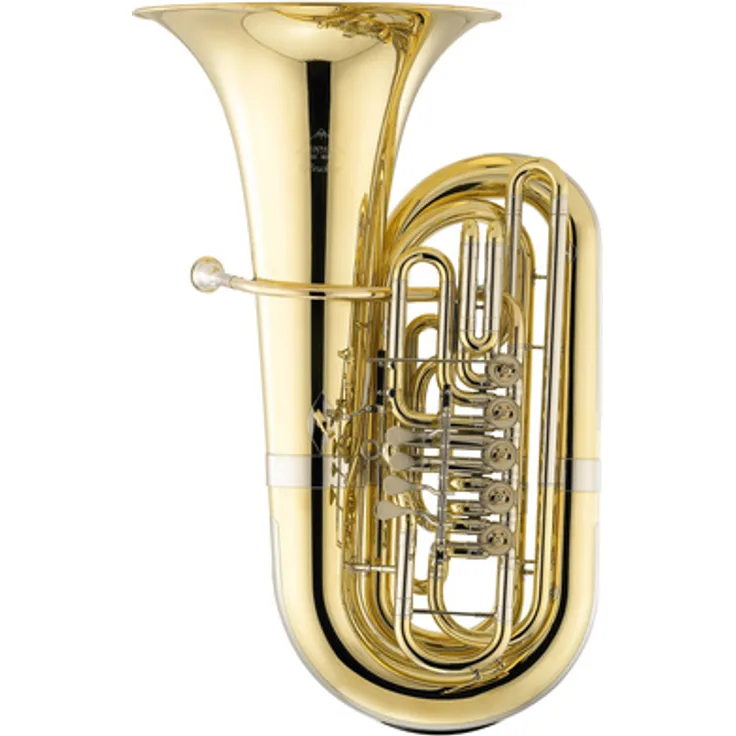 Miraphone 291B Bruckner C-Tuba, 5/4 Bauart mit 5 Drehventilen, schallstück Ø 420 mm, Messing, Klarlack, inkl. TU31 Mundstück