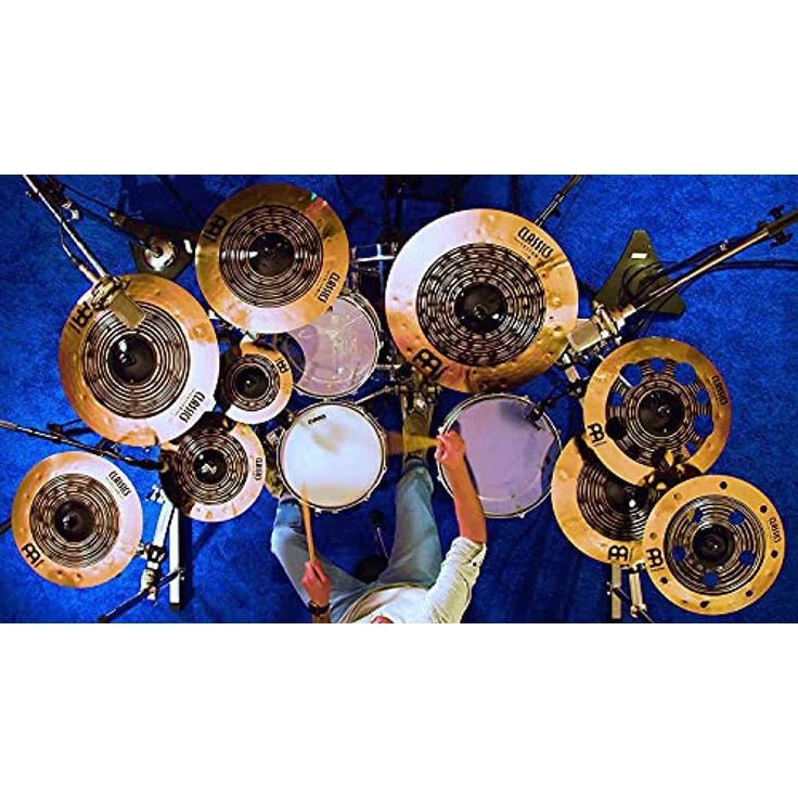 Meinl 19" Classics Custom Dual Crash, Schlagzeugbecken aus B-12 Bronze mit warmem Sound und explosiver Ansprache, Dark Brilliant Oberfläche – Bild 6