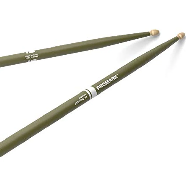 ProMark Drumsticks Rebound 5A, präzise Schlagzeugsticks mit Wasserbasierter Farbe, Acorn Green – Bild 1