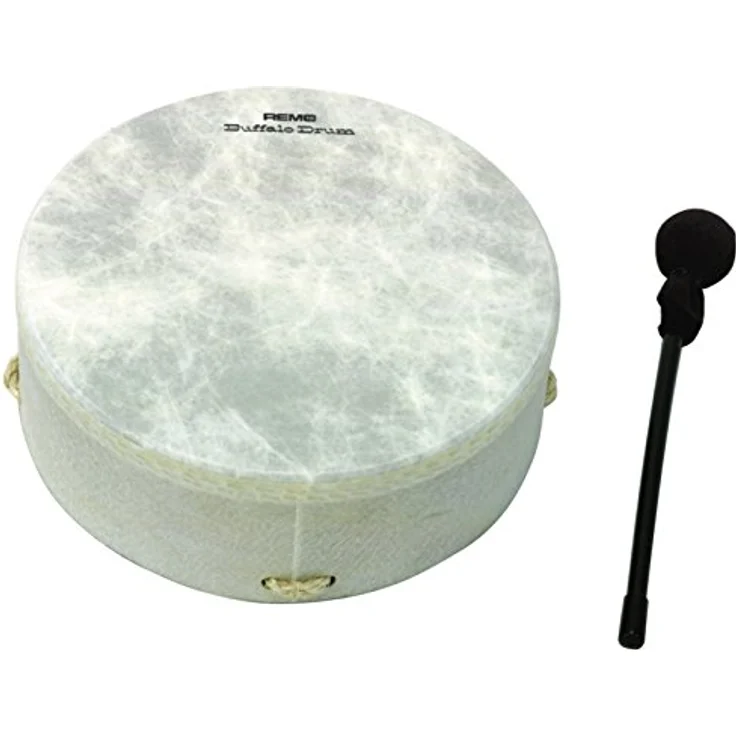 Remo Buffalo Drum 22"x3,5", Rahmentrommel mit Schnurhaltekreuz und Schlegel, Acousticon Kessel – Bild 1