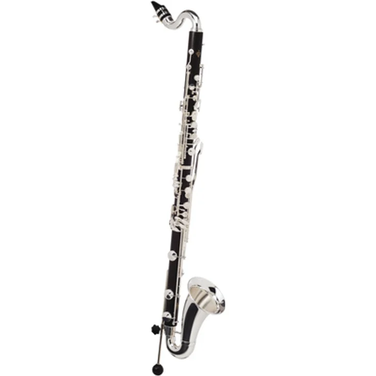 Buffet Crampon Student Bb-Bass Clarinet, Boehm-System, Korpus aus Grenadillholz, versilberte Mechanik, inkl. Mundstück und Koffer