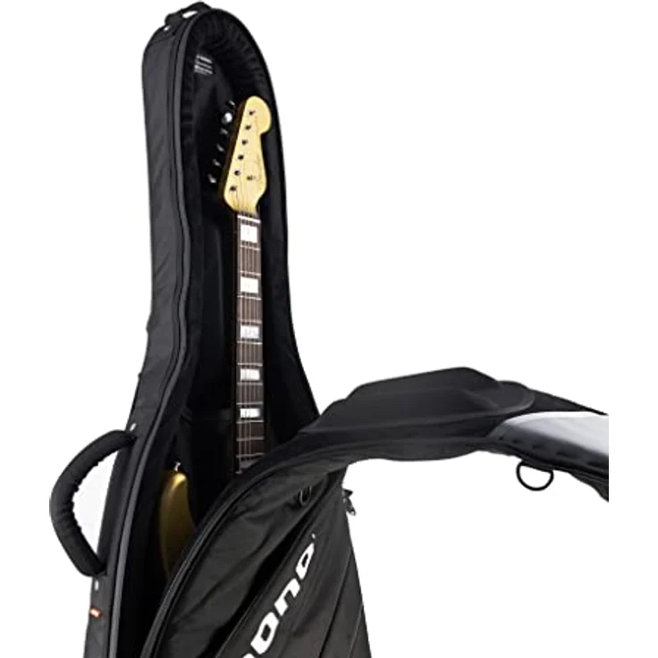 Mono Cases Vertigo Ultra Electric, Gitarrentasche für E-Gitarre mit Wasserfestem 1680D Ballistic Nylon, Schwarz, Top-Loading-Design und Freeride Wheel System – Bild 6