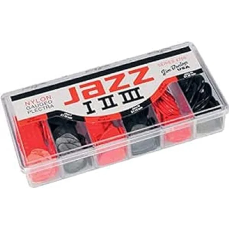 Jim Dunlop Plektrum Multi Jazz III XL Nylon, 1,38mm, 6 Stück – Bild 1