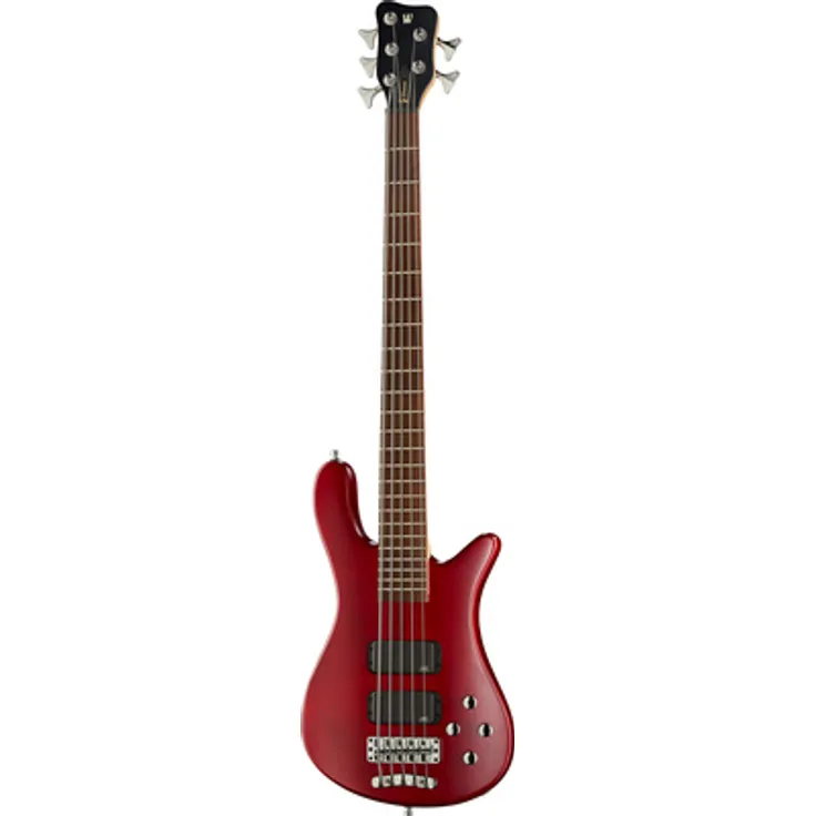 Warwick RockBass Streamer 5 BRT, 5-Saiter E-Bass mit 34" Long Scale, Burgundy Red Transparent Satin Finish, passive MEC Vintage Humbucker