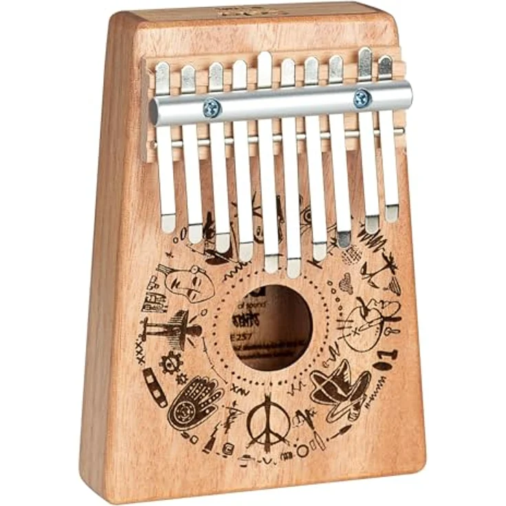 Sela SE 257 Kalimba 10 Free Spirit, Stimmungsart C-Dur, 10 Zungen, Mahagoni Korpus, inkl. Tragetasche und Stimmhammer, matt lackiert – Bild 2