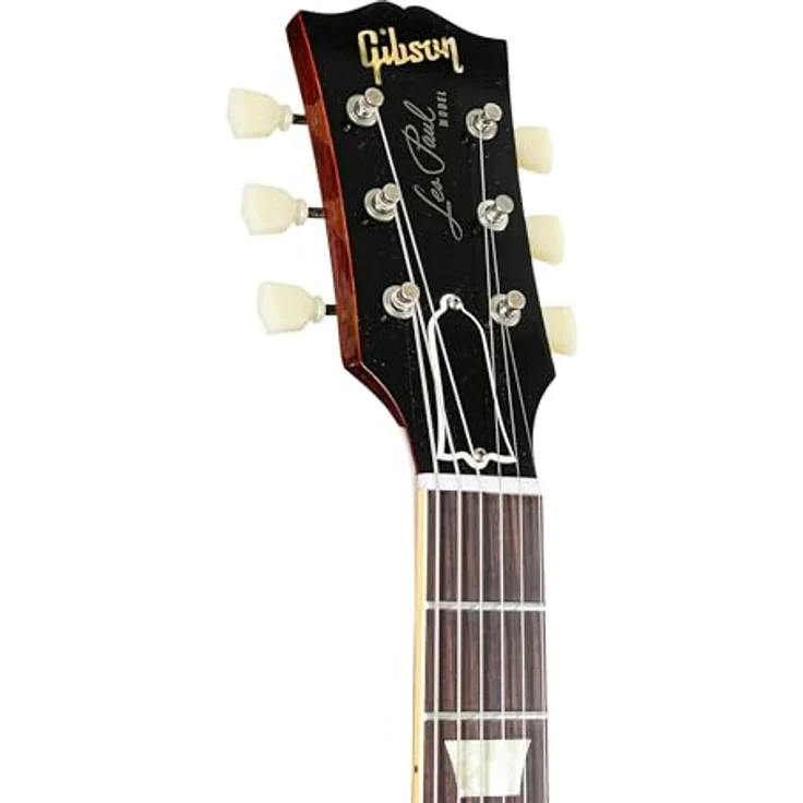 Gibson Les Paul 59 Dirty Lemon VOS, E-Gitarre mit geflammter Ahorn-Decke, massiven Mahagoni-Korpus und Custombucker AlNiCo III, Farbe: Dirty Lemon – Bild 4
