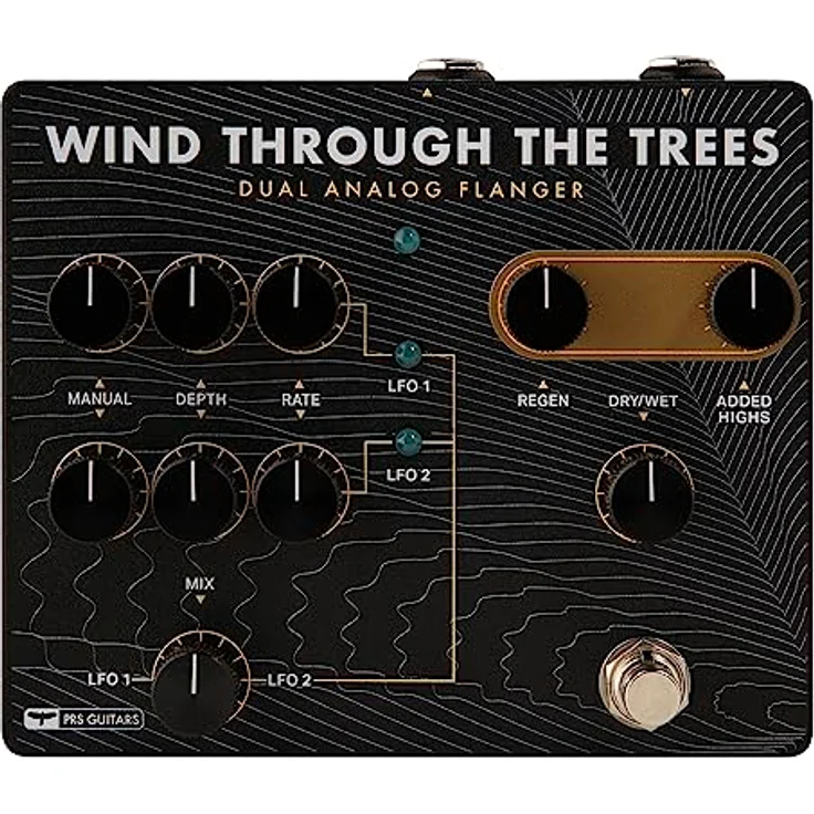 PRS Wind Through the Trees Dual Fl, analoges Flanger Effektpedal für E-Gitarre mit zwei separat einstellbaren Flangern, True Bypass, Made in USA – Bild 4