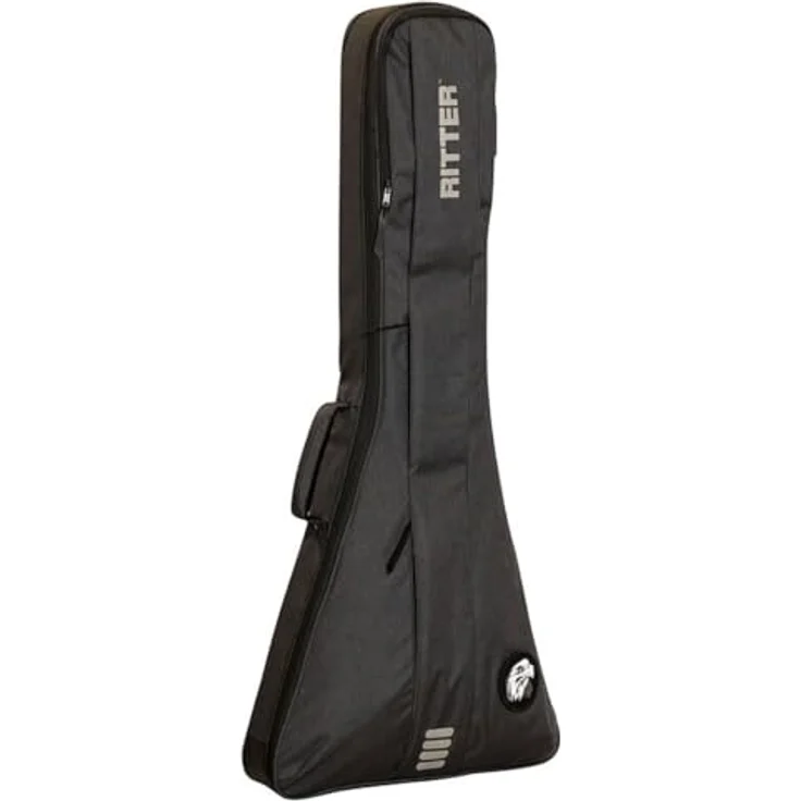 Ritter Bern Flying V Guitar ANT, Gitarrentasche mit 28 mm Polsterung, anthrazit, inkl. Rucksackgurte und Zubehörtaschen – Bild 1