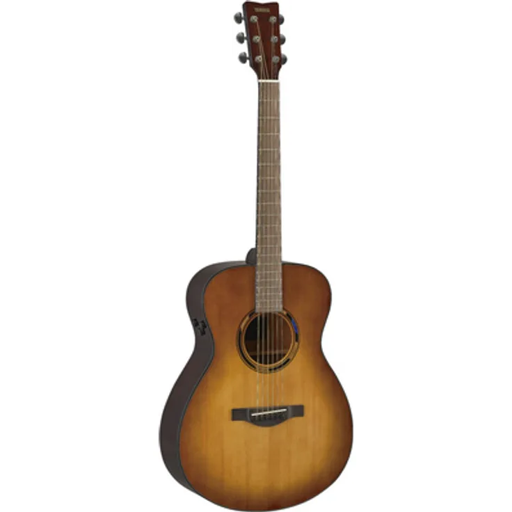 Yamaha TAS1 E Sand Burst, Concert Westerngitarre mit Tonabnehmer, Reverb und Delay, massive Fichtendecke, Mahagonikorpus, inkl. Gigbag