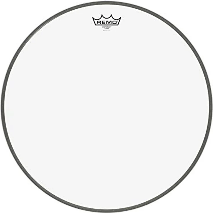 Remo Schlagzeugfell Emperor Transparent Clear 15", zweilagiges Mylar mit voluminösem Ton für Pop, Funk, Rock und Heavy Rock – Bild 4