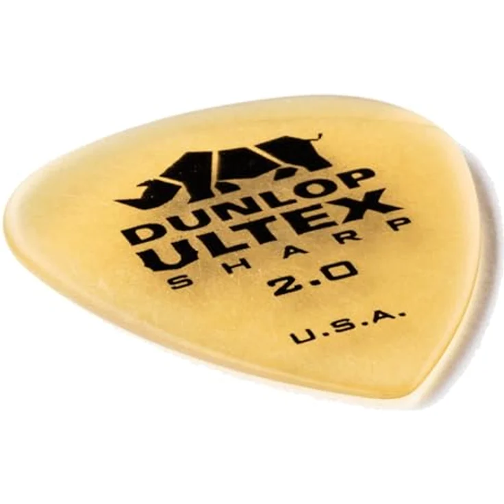 Dunlop Ultex Sharp Player's Picks 2.0, Plektrum Set mit 6 Stück, Stärke 2.0 mm – Bild 4