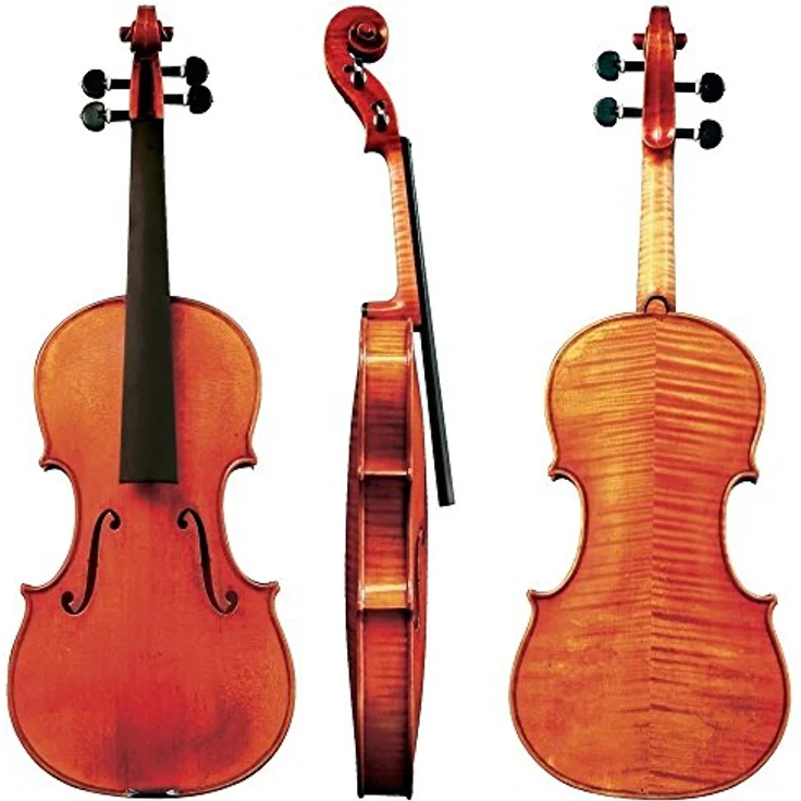 Gewa Maestro 71 Guarneri Violine 4/4, massive italienische Fichten Decke, tief geflammter bosnischer Bergahorn, antike rotbraune Handlackierung – Bild 2