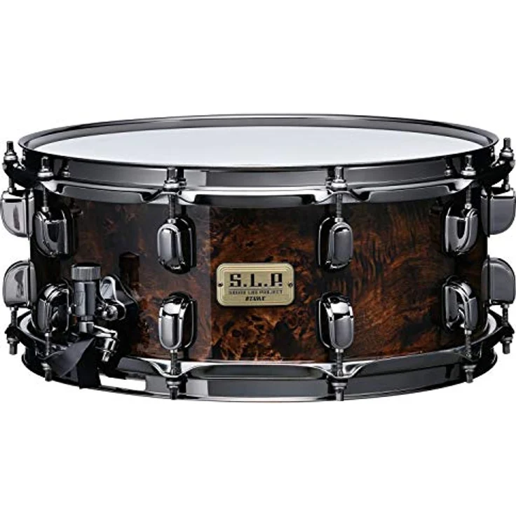 Tama 14"x06" S.L.P. G-Maple Snare, 13-lagiger Ahornkessel, Kona Mappa Burl Finish, Black Nickel Hardware, Evans G1 Felle – Bild 1