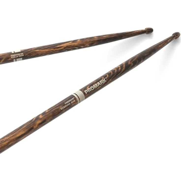 Pro Mark R5ABFG 5AB Rebound FireGrain, Hickory Drumsticks mit eichelförmigem Holzkopf, 406,4 mm Länge, 14,7 mm Durchmesser, verbesserte Haltbarkeit durch Feuerhärtung – Bild 1