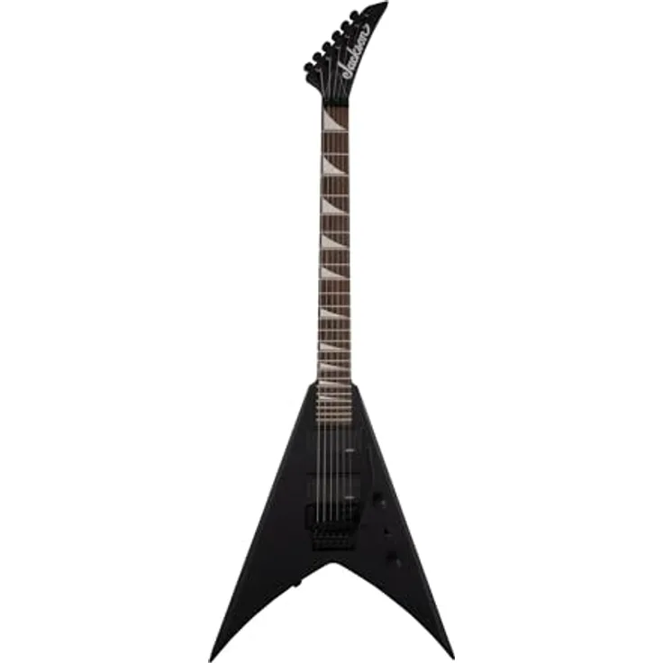 Jackson X Series King V KVXMG, E-Gitarre mit durchgehendem Ahornhals, aktiven EMG Tonabnehmern, Satin Black