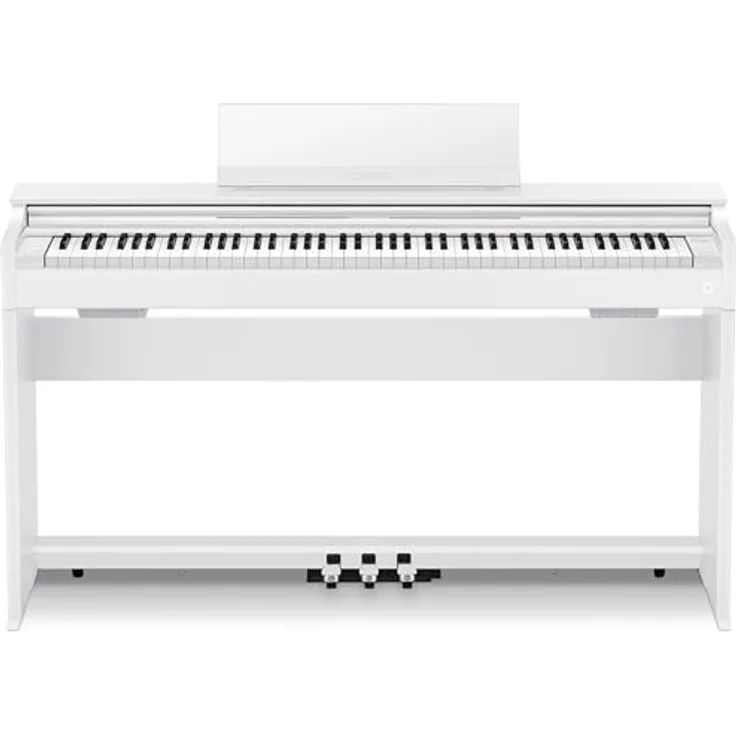 Casio AP-S200 WE, Digitalpiano mit 88 gewichteten Tasten, 19 Sounds, 192-stimmiger Polyphonie, USB-Audio- und Midi-Recording, Farbe: Weiß