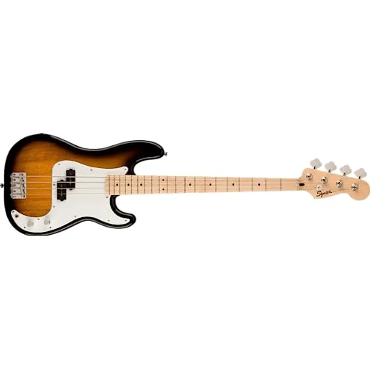 Squier Sonic Precision 2TSB, 4-Saiter E-Bass aus Poplar mit Ahornhals und 2-Color Sunburst Finish