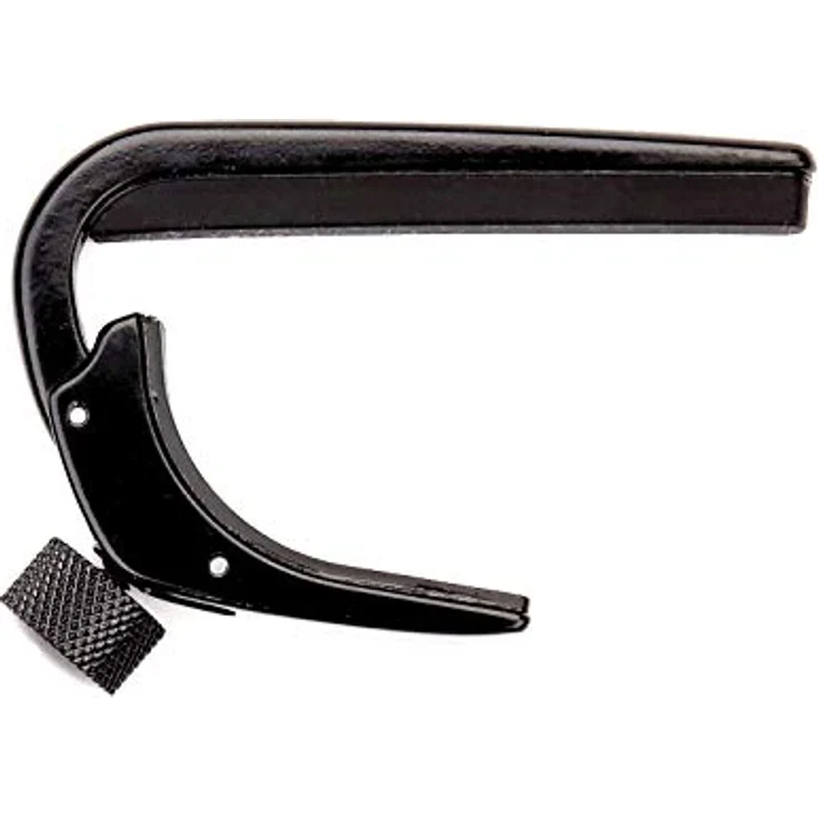 Daddario Capo CP04NS, Kapodaster aus Aluminium für klassische Gitarre mit einstellbarem Druck, Farbe Schwarz – Bild 1