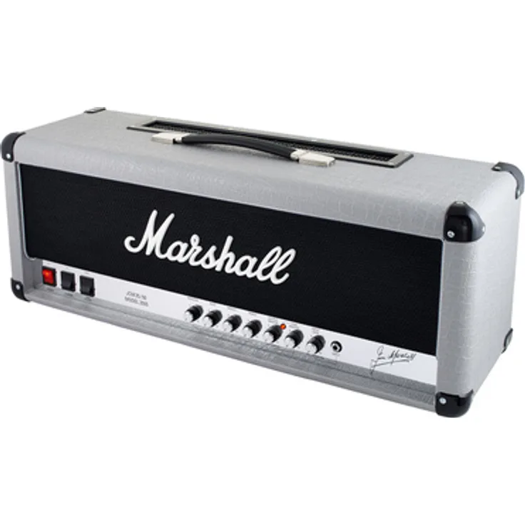 Marshall 2555X Silver Jubilee, E-Gitarren Vollröhren Topteil mit 100 Watt, 2 Kanälen, FX Loop und Fußschalter