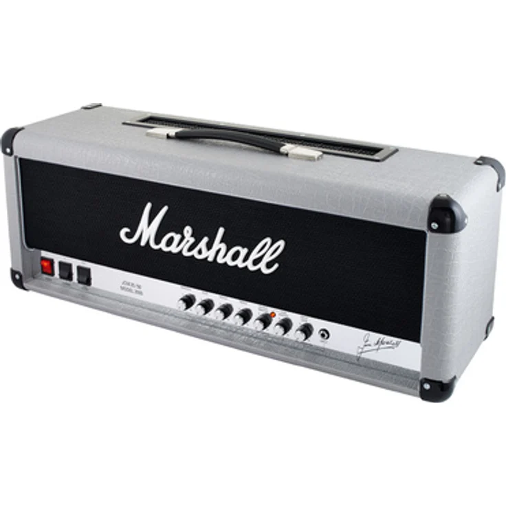 Marshall 2555X Silver Jubilee, E-Gitarren Vollröhren Topteil mit 100 Watt, 2 Kanälen, FX Loop und Fußschalter