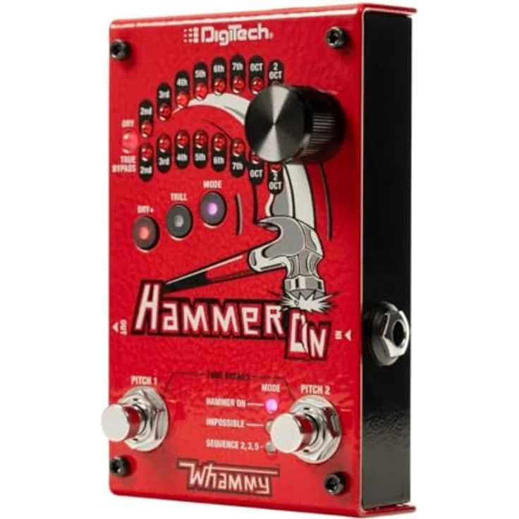 Digitech Whammy Hammer-On, Polyphones digitales Pitch Shifter Pedal mit 16 Intervallen und 7 Funktionen, inkl. 9 Volt DC Netzteil – Bild 2