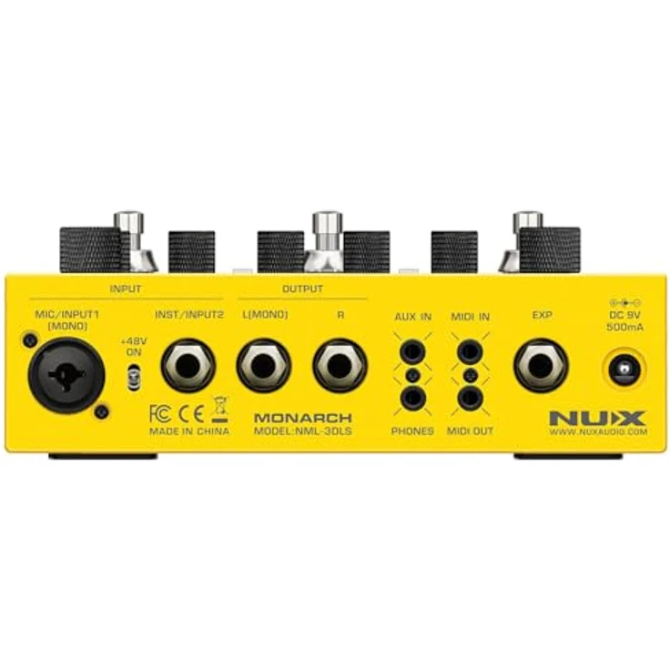 Nux Dual Loop Stereo, Looper Pedal mit 90 Minuten Stereo-Aufnahmezeit, Drum Machine und MIDI In/Out – Bild 4