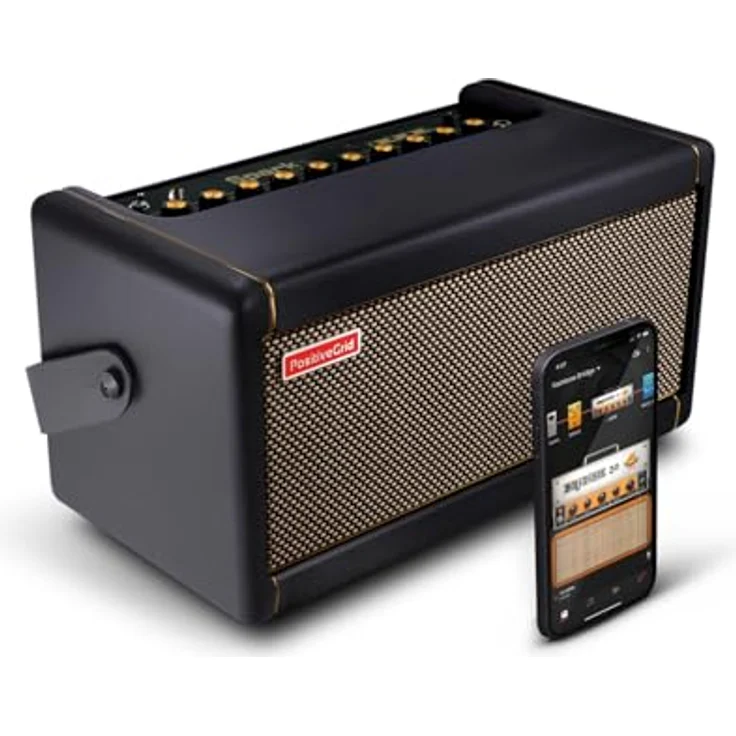 Positive Grid Spark 40 BK, Modelling Combo Verstärker für E-/Akustik Gitarre und E-Bass mit 40 Watt, schwarzes Gehäuse, Smart Jam, Bluetooth und über 50.000 Sounds – Bild 1