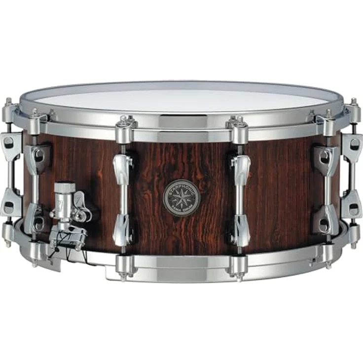 Tama PBC146 Starphonic Bubinga, 14"x6" Snare Drum mit 8-lagigem Bubingakessel, Matte Natural Cordia Ausführung – Bild 2