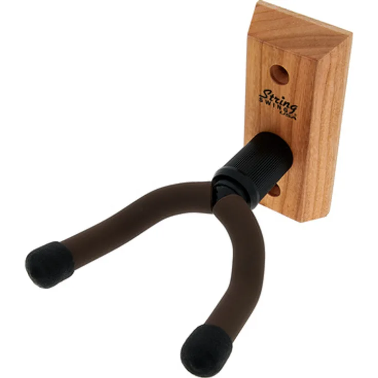 String Swing CC01 Wide Guitar Wall Hanger ASH, Gitarrenwandhalter für breitere Hälsen bis 57 mm, Esche Holz, Made in USA