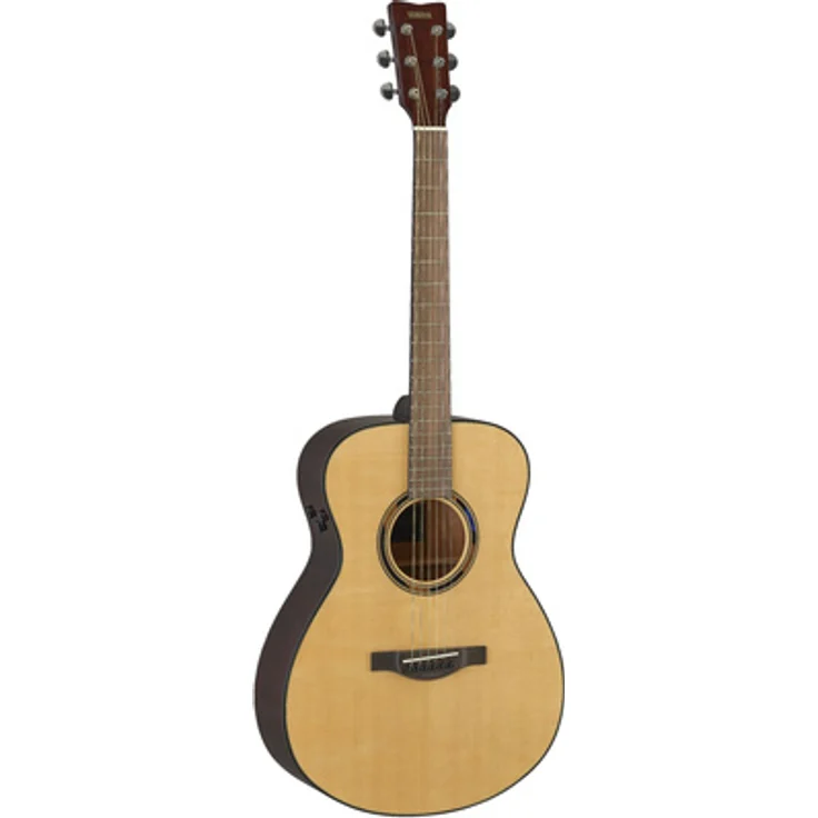 Yamaha TAS1 E Natural, Konzert Westerngitarre mit Tonabnehmer, Reverb und Delay Effekten, Fichte massiv Decke, Mahagoni Boden und Zargen, Natural