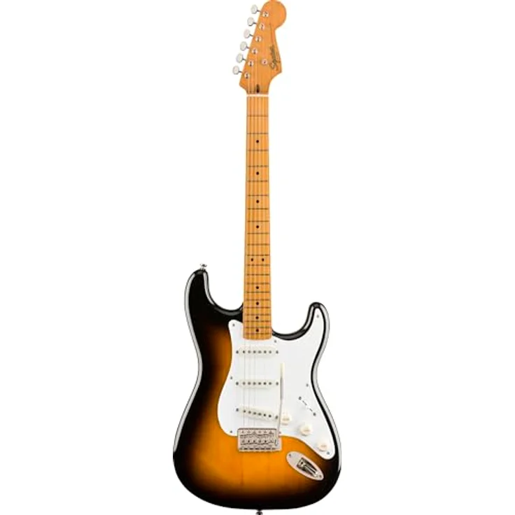 Squier by Fender Classic Vibe '50s Stratocaster®, Vintage E-Gitarre mit Alnico-Single-Coil-Tonabnehmer, 2 Colour Sunburst – Bild 1