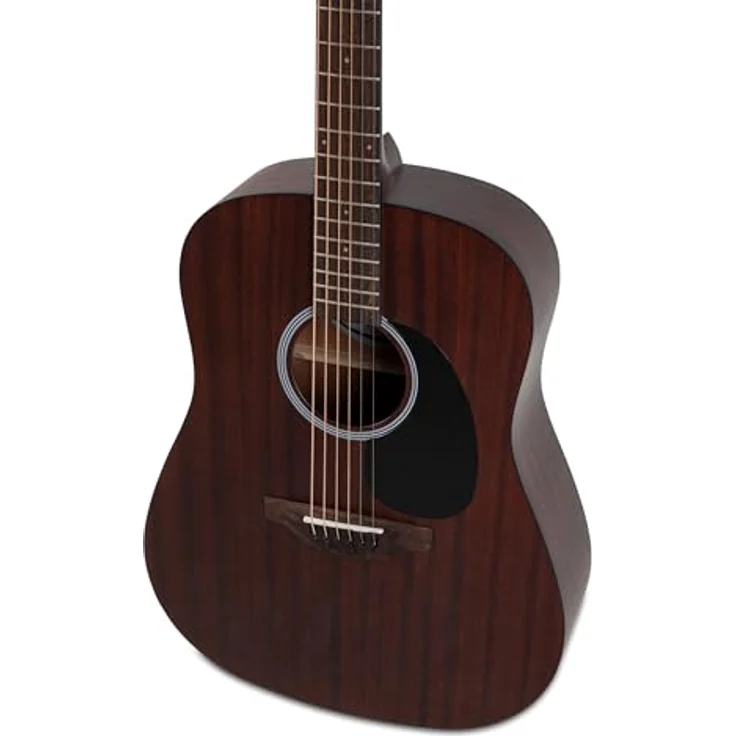 Applause AAD96-M Mahogany, Westerngitarre Dreadnought mit Mahagoni-Decke, Pinless Bridge Design, 20 Neusilber Bünde, Natur matt – Bild 5