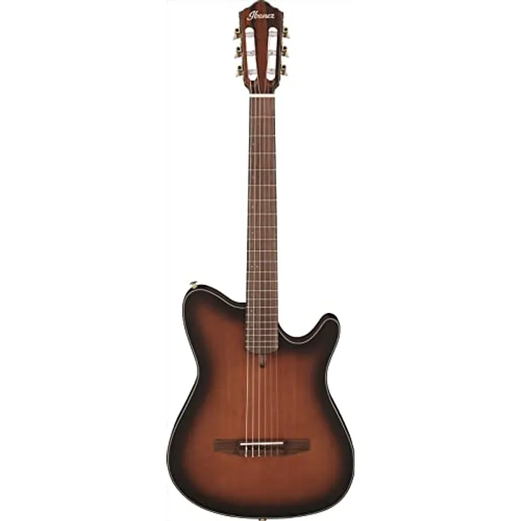 Ibanez FRH10N-BSF, Konzertgitarre mit massiver Sitka-Fichtendecke, Sapele-Korpus, Cutaway, Brown Sunburst Flat
