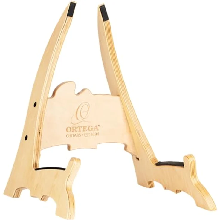 Ortega OWGS-2, Gitarrenständer aus Holz mit Gummiauflagen, geeignet für Akustikgitarren, nicht für Nitrolack-Gitarren – Bild 1