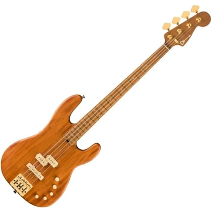 Charvel PM Bass SD PJ IV, E-Bass aus Mahagoni mit Speed Neck und DiMarzio Tonabnehmer, natur – Bild 4