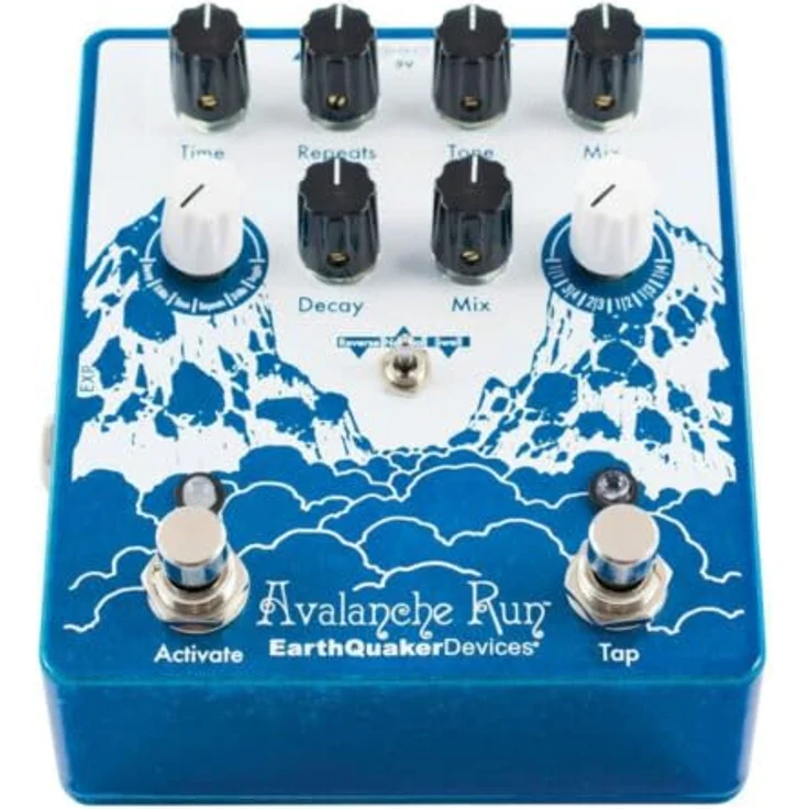 EarthQuaker Devices Avalanche Run V2, Stereo Delay/Reverb Pedal mit 2 Sekunden Delayzeit, True Bypass, Tap Tempo und handgefertigt in den USA – Bild 3