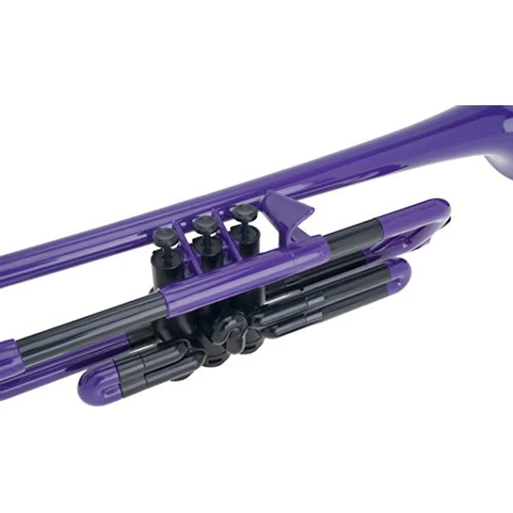 PINSTRUMENTS pTrumpet 700629 Bb-Trompete aus ABS-Kunststoff, mit Tasche und Mundstück, violett – Bild 3
