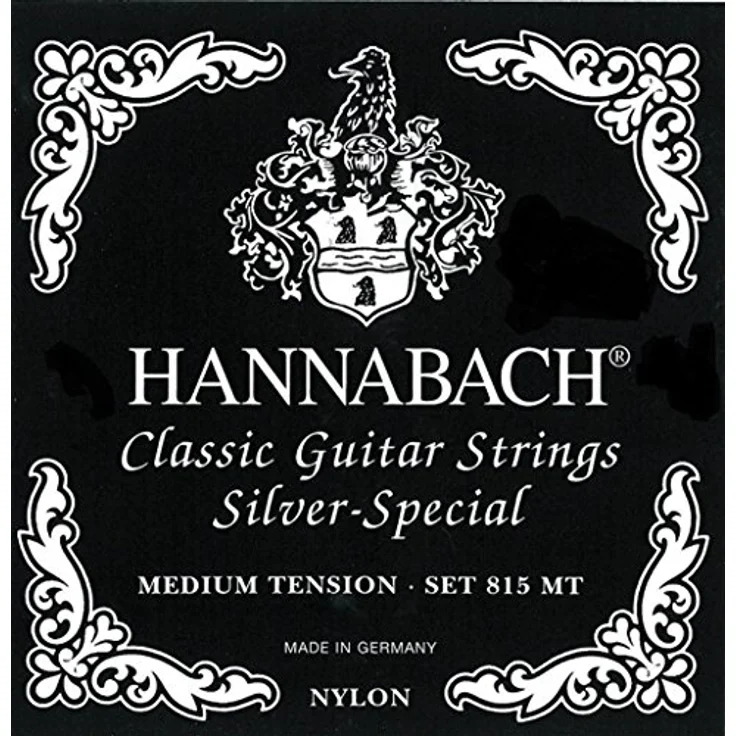 Hannabach 81508 Z MT 8 String ClassicSet, Gitarrensaiten für 8-saitige Konzertgitarre, mittlere Spannung, nickelfrei, Made in Germany – Bild 1