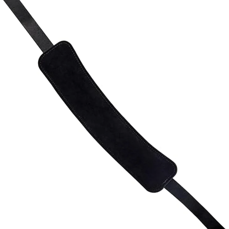 Daddario 19JL00 Lennon Ed Sullivan, verstellbarer Leder-Gitarrengurt in Schwarz, Nachbildung aus der Ed Sullivan Show – Bild 4