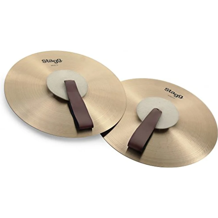 Stagg MASH14 Couple Marching Cymbal, 35,56 cm (14 Zoll) mit vollem, warmem Klang und hoher Frequenzbetonung