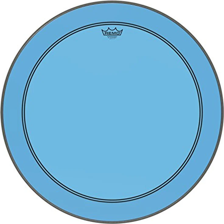 Remo 26" Powerstroke 3 Colortone Bass Drum Schlagfell, blau, 10 mil stark mit Dämpfungsring – Bild 2