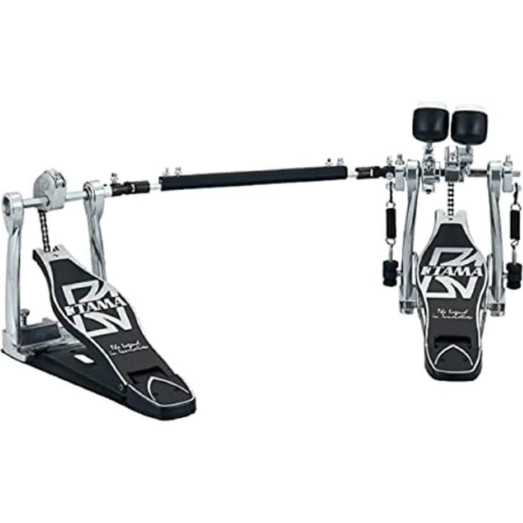 Tama HP30TW, Bass Drum Double Pedal, robuste Doppelfußmaschine mit Single Kette, einstellbarer Federspannung und Dual Beater – Bild 1