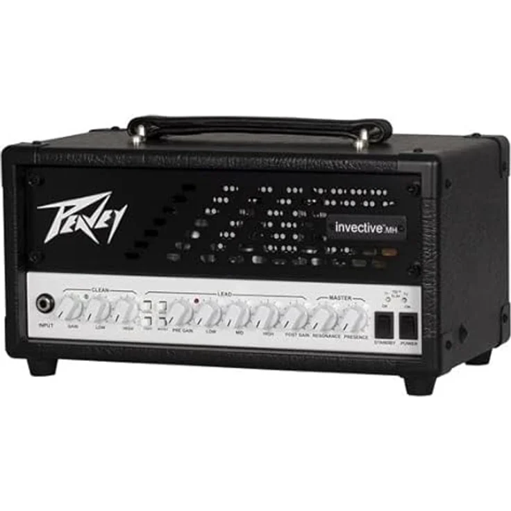 Peavey Invective MH, Röhren-Topteil für E-Gitarre mit 20 Watt RMS, Schwarz/Weiß – Bild 2