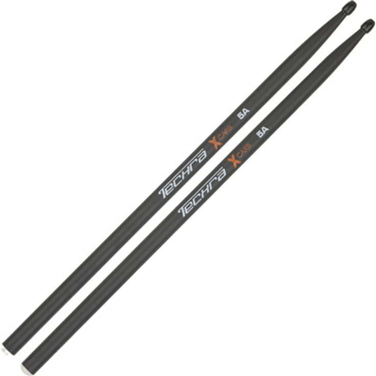 Techra XCarb 5a Carbon Sticks, leichte Drumsticks aus extrem haltbarem Carbon, 404mm lang, 14,3mm Durchmesser