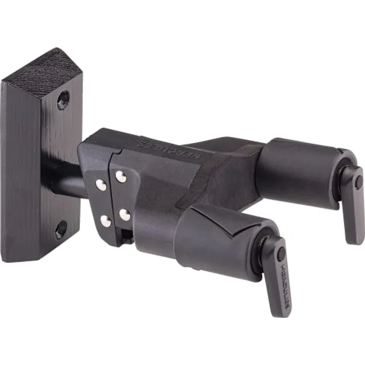 Hercules Stands HCGSP-38WBK+ Gitarrenwandhalter mit Auto Grip System und Moosgummipolsterung, schwarz – Bild 2