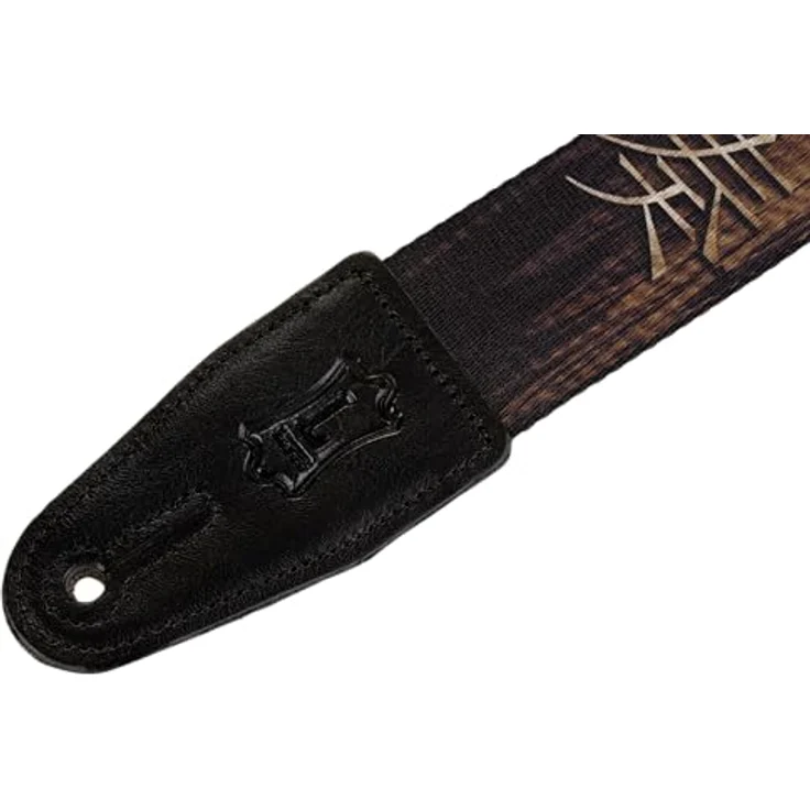 Levys Poly Strap 2" Asian Print, Gitarrengurt aus Polyester mit Leiterverstellsystem, braun, verstellbar von 107 cm bis 151 cm – Bild 2